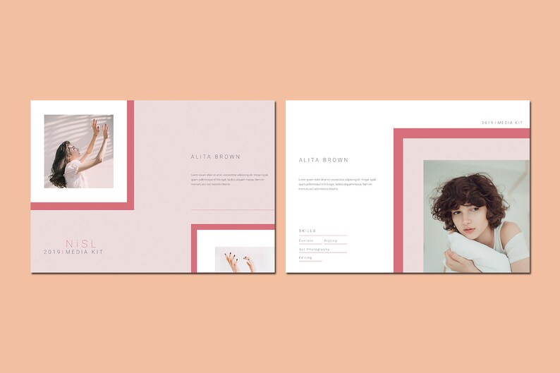 Printable Media Kit Template Fashion Blogger Media Kit - Etsy