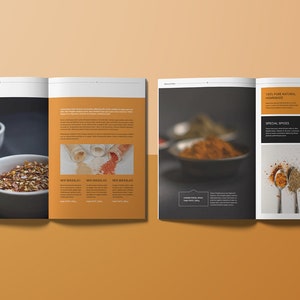Printable Spices Catalog Template MS Word and Indesign Template Instant ...