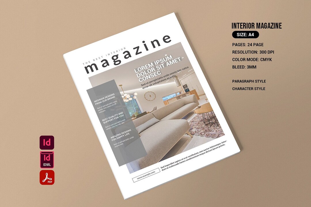 Interior Magazine, Interior Designer Brochure Template, Interior ...