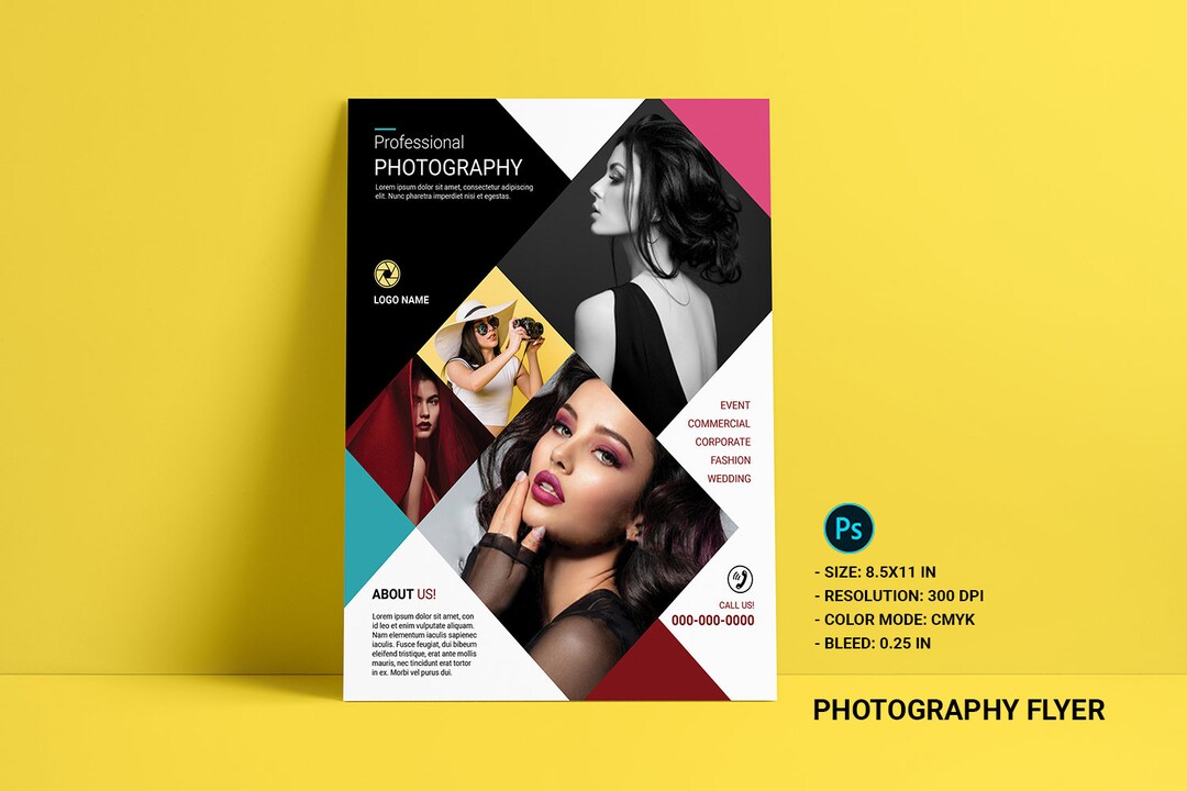 Printable Photography Flyer Template | Photography Business Flyer ...