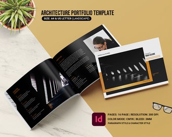 Architect Portfolio Template | Architecture Catalog Brochure | Indesign Template   Instant Download