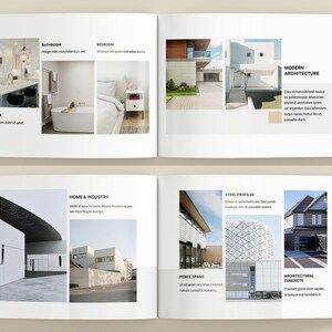 Architektur Portfolio Vorlage | Interior Design Katalog/Broschüre ...