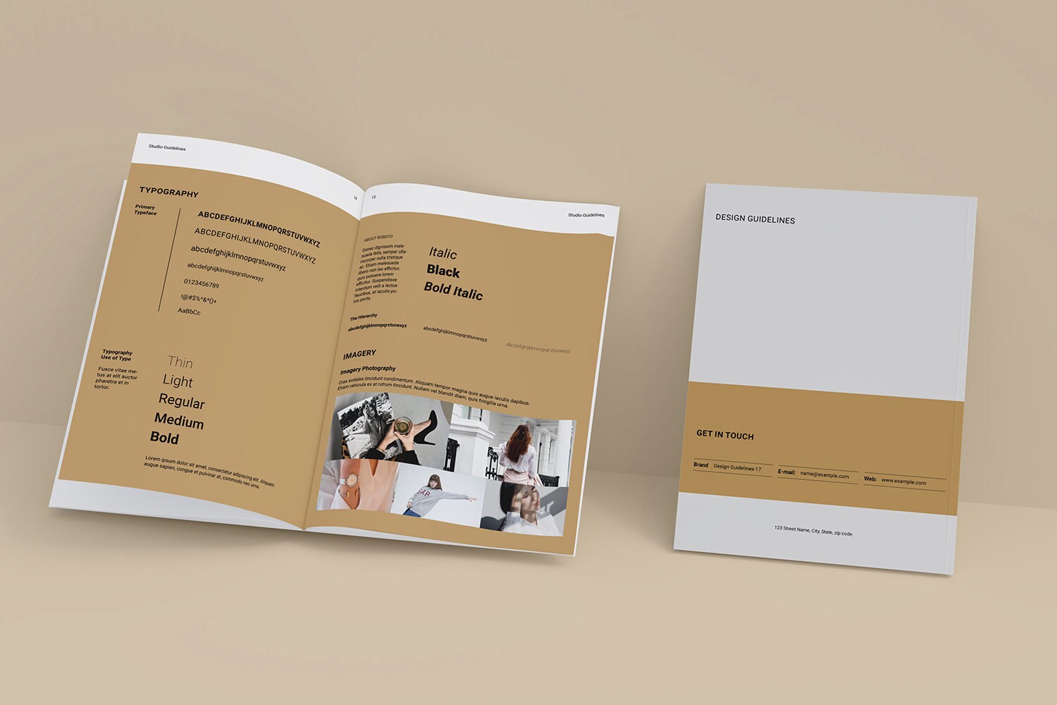 Design Guidelines Template, Printable Brand Guidelines | Brand Manual ...