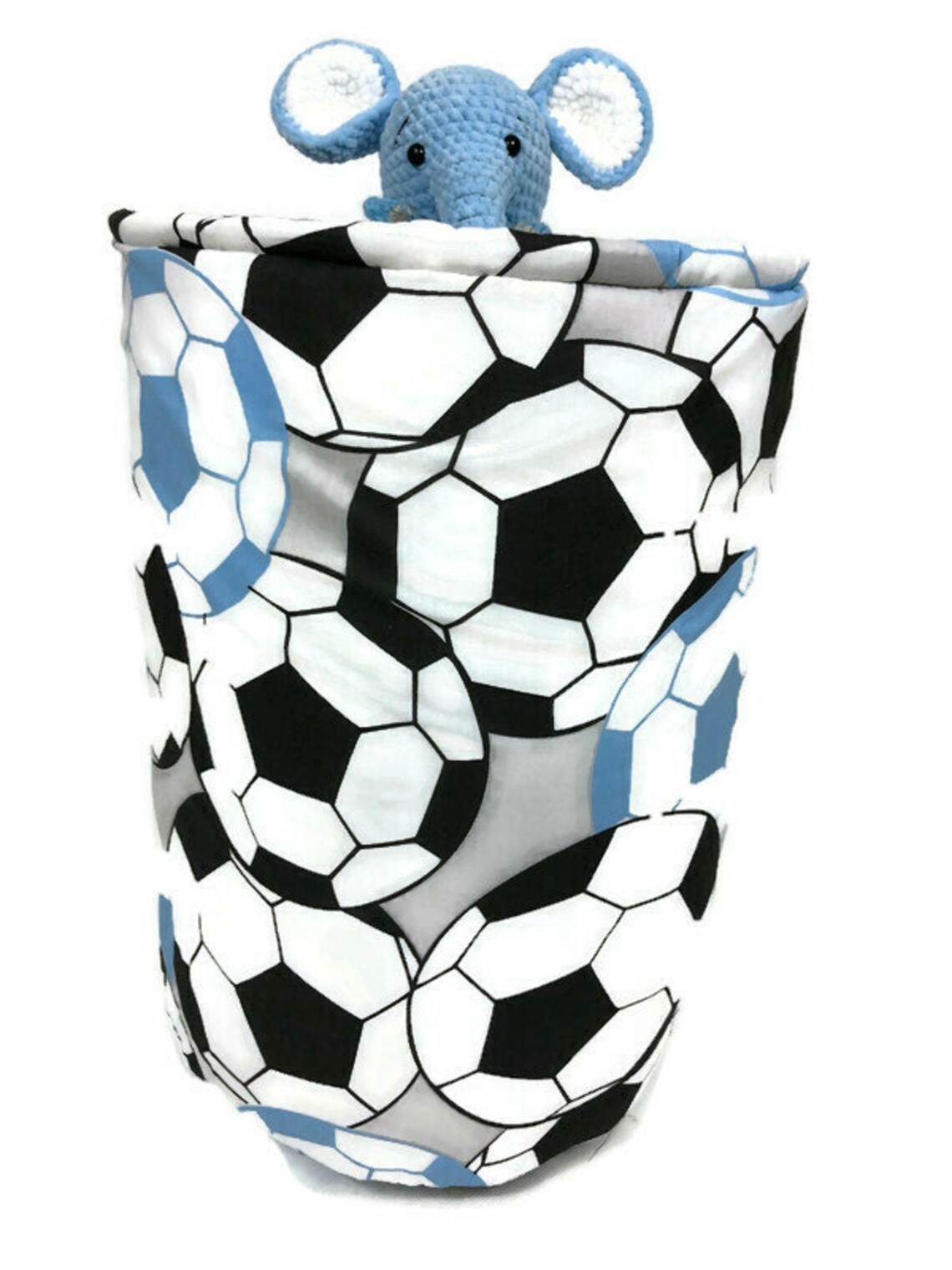 Football design storage basket Bag for toys or laundry 45 cm Etsy