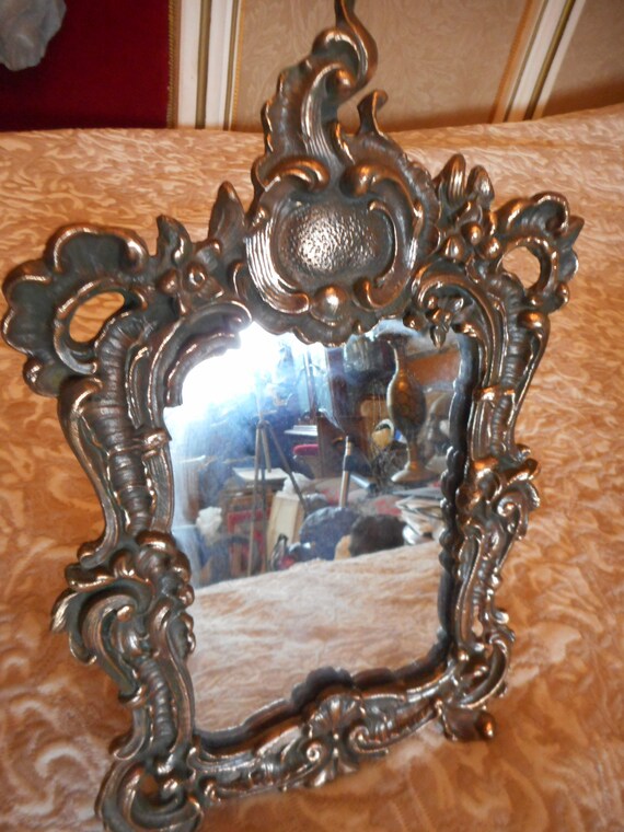 vintage table mirror