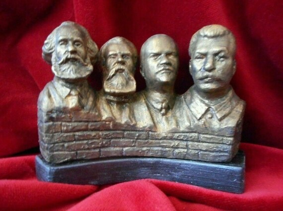 20 cm Karl Marx Bust Handmade In Englan
