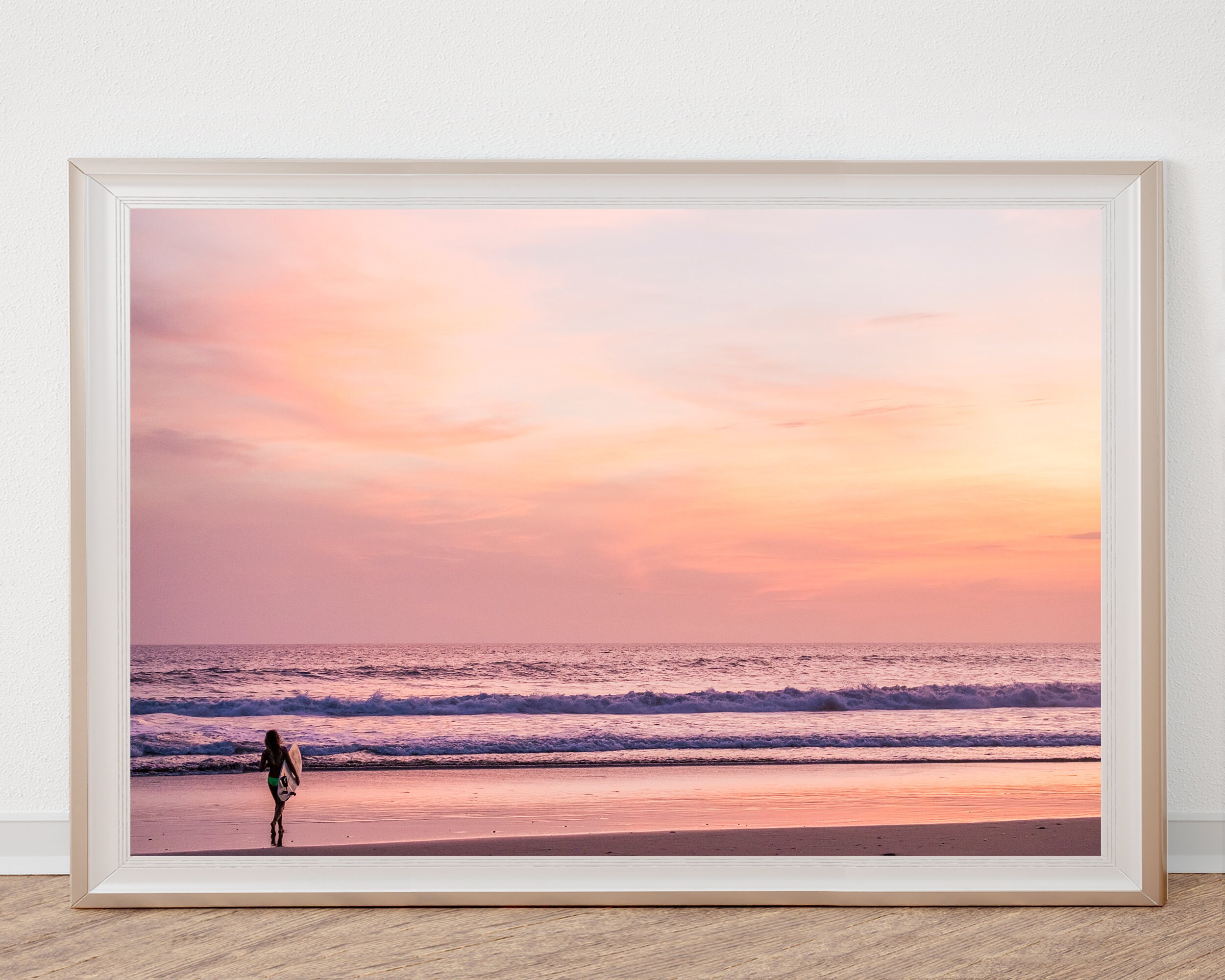 Surf Print, Dorm Decor, Pastel Wall Art, Beach Print, Surf Photography