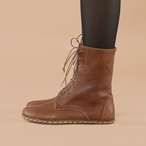 Women's lace up sales boots no zipper