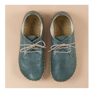 Mens Oxford Shoes, Green Slip-Ons, Turkish Shoes, Mens Barefoot Shoes, Zero Drop Shoe, Mens Wider Shoe, Flat Shoe, Fathers Day Gift