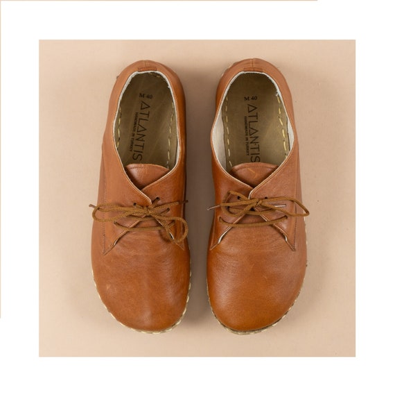 Mens Oxford Shoes Peru Brown Slip-Ons 