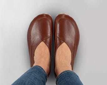 Women Earthing Barefoot Shoes, Minimalist Women Grounding Shoes, Barefoot Peru Brown Cross Ballet Shoes, Barefoot Shoes For Women, Gifts