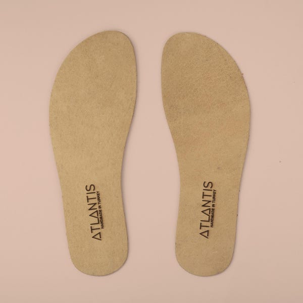 Wkładki skórzane damskie do butów barefoot