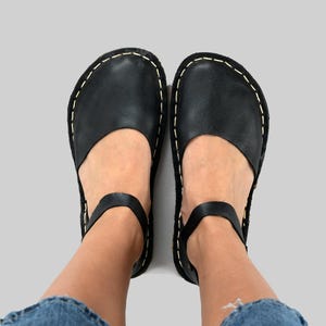 Sustainable Barefoot Sandals, Minimalist Shoes, Barefoot Leather Black Sandals, Barefoot Sandals For Women, Wide Sandals, Barefoot Flats