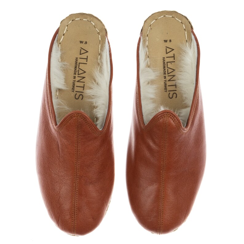 tan color slippers