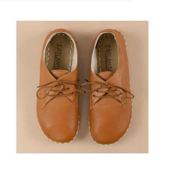 MUJER Oxford Wide Barefoot SPORT Zapatos yemeníes MARRÓN Cuero Hecho a  mano, Natural, Colorido, Slip-On -  México
