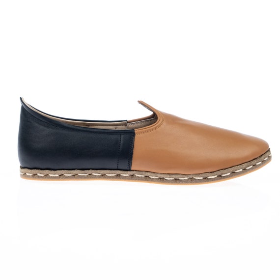 leather slip on shoes