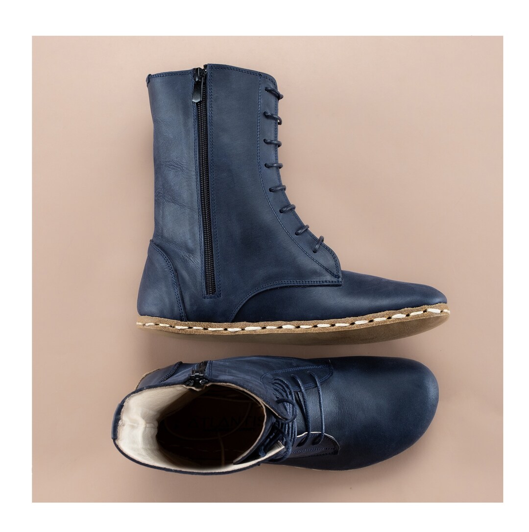 mens blue walking boots