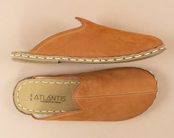 Womens Barefoot Brown Slippers, Women Wide Slippers, Zero Drop Sandals, Women Wide Toe Box Slippers, Women Barefoot Shoes, Mothers Day Gift