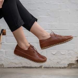 Womens Barefoot Sneakers, Wide Toe Box Sneakers, Peru Brown Handmade Turkish Sneakers, All Natural Sneakers, Zero Drop Sustainable Sneakers