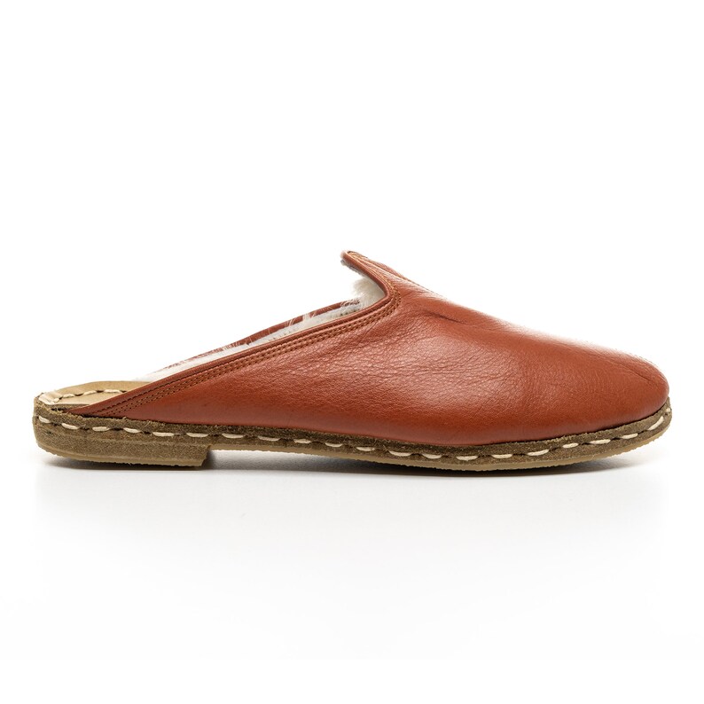 tan color slippers