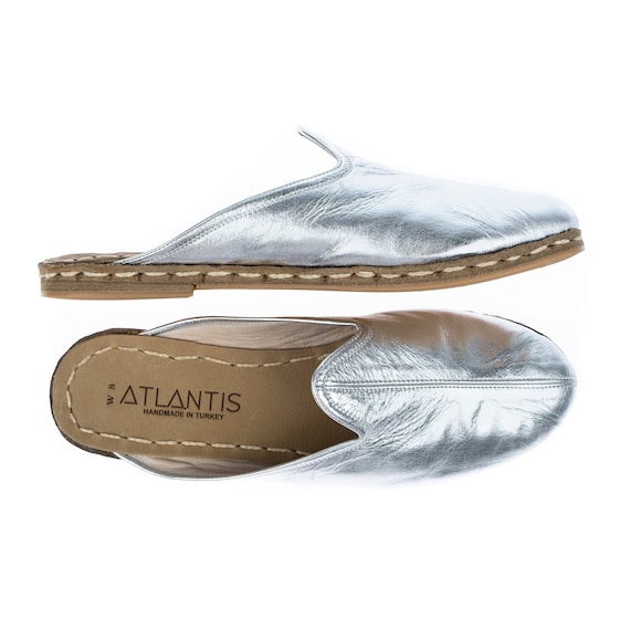Silver colour slippers new arrivals