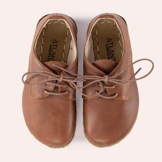 brown dress shoes for kids Brown Leather Girls Loafer main image 1