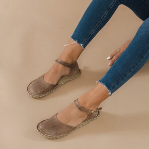 Sustainable Barefoot Sandals, Minimalist Shoes, Barefoot Leather Brown Sandals, Barefoot Sandals For Women, Wide Sandals, Barefoot Flats image 5