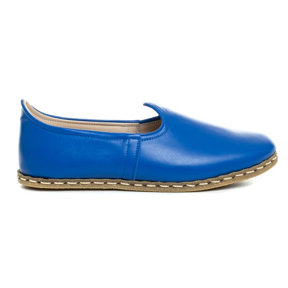 Leather slip ons mens clearance