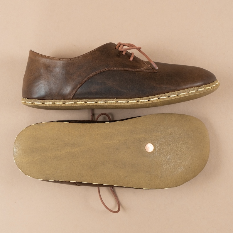 Womens Oxford Shoes, Barefoot Dark Brown Shoes, Barefoot Shoes, Turkish Shoes, Wide Toe Box Handmade Shoes, All Natural Minimalist Shoes image 7