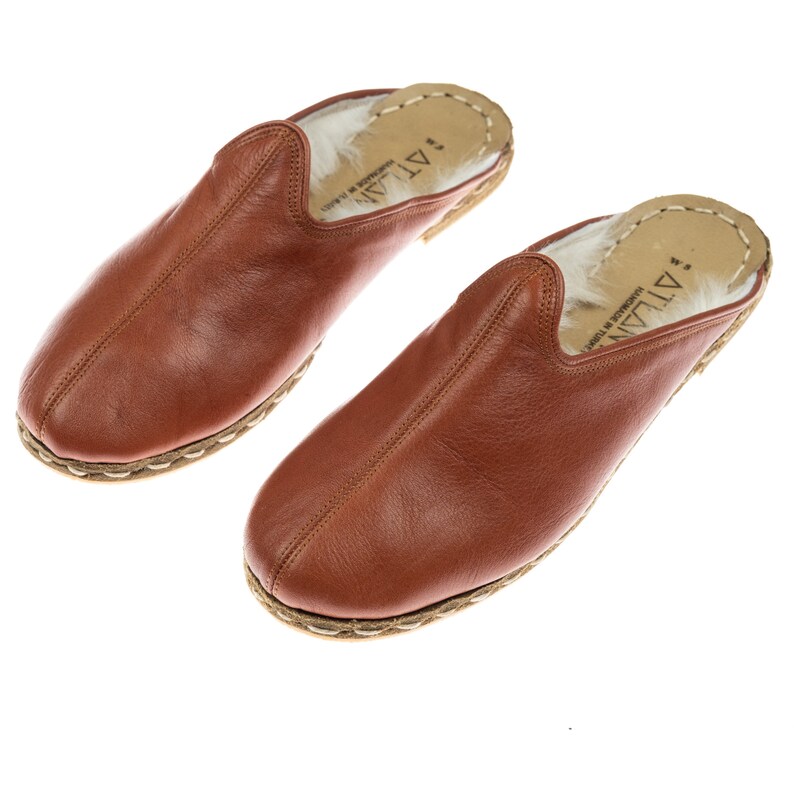tan color slippers