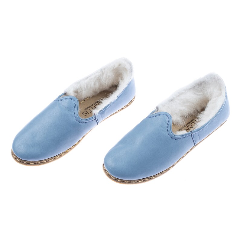 shearling ballet flats