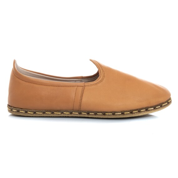 light tan slip on shoes
