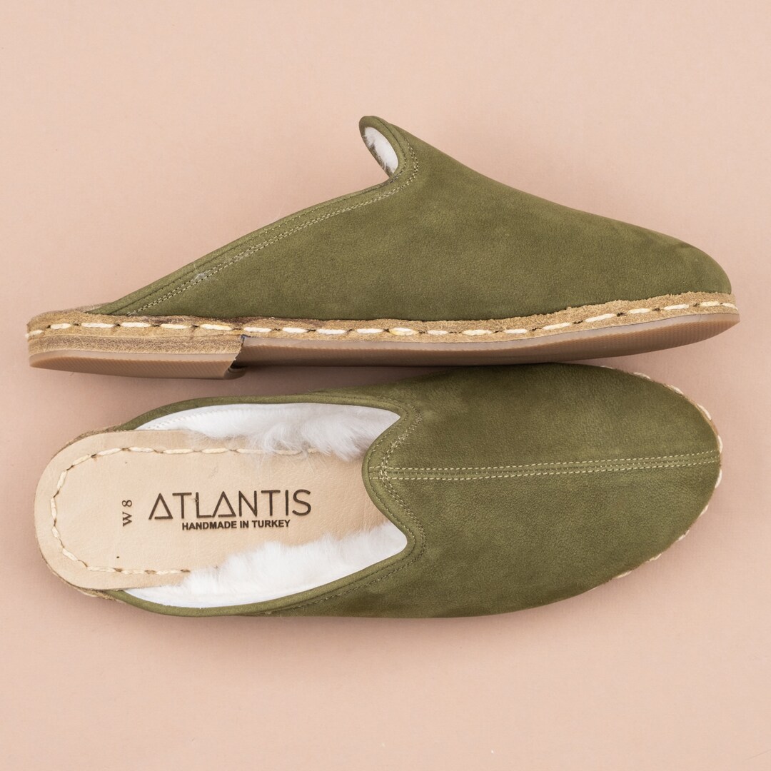 Slippers  Sheepskin Light Green main image 0