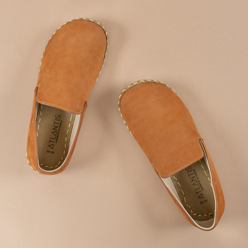 Womens Barefoot Shoes, Wide Toe Box Comfy Shoes, Brown Color Handmade Turkish Slip On Shoes, All Natural Women Wider Shoes, Mothers Day Gift image 6