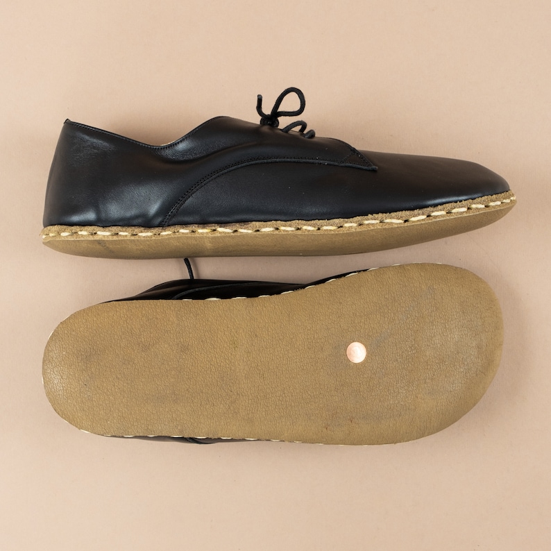 Mens Oxford Shoes, Black Slip-Ons, Turkish Shoes, Mens Barefoot Shoes, Zero Drop Shoes, Mens Wider Shoes, Flat Shoes, Fathers Day Gift image 6
