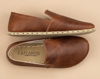 Handmade Leather Barefoot Womens Shoes: Wide Toe, Grounding Shoes, Earthing Shoes