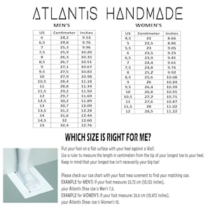 May include: A shoe size chart with measurements in UK sizes, centimetres, and inches. The chart is divided into two sections: Men's and Women's. The chart includes instructions on how to measure your foot size and find your matching shoe size. The text "Which size is right for me?" is at the top of the chart.