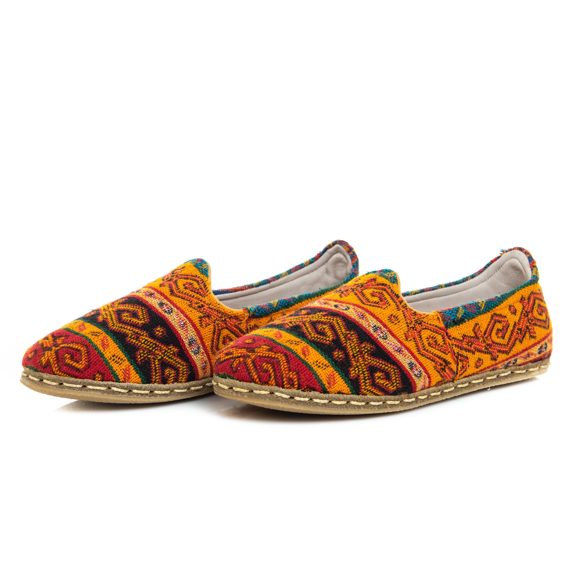 Mens Kilim Slip Ons Turkish Yemeni Shoes Handmade Leather Etsy