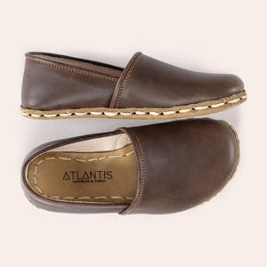 Buty dziecięce Barefoot, skórzane buty dla maluchów, dziecięce ciemnobrązowe mokasyny, uziemiające buty dziecięce, uziemiające buty dziecięce, ręcznie robione buty dziecięce