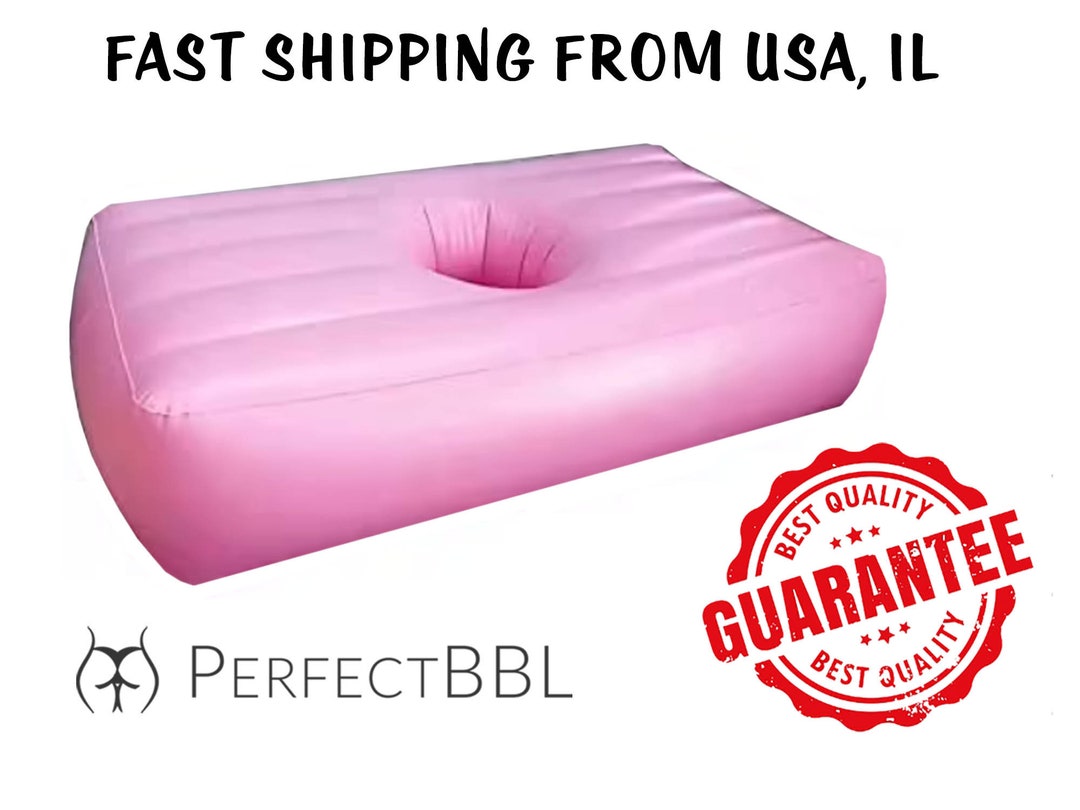BBL Recovery Inflatable Mattress With Hole PINK Brazilian Butt Lift