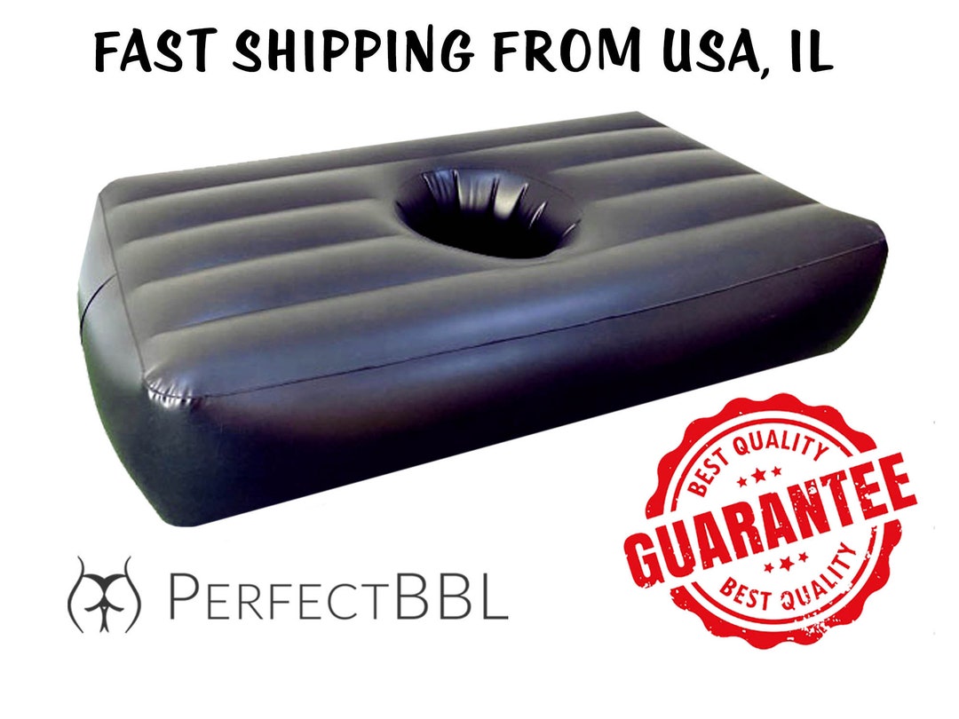 BBL Recovery Inflatable Mattress With Hole BLACK Brazilian Butt Lift