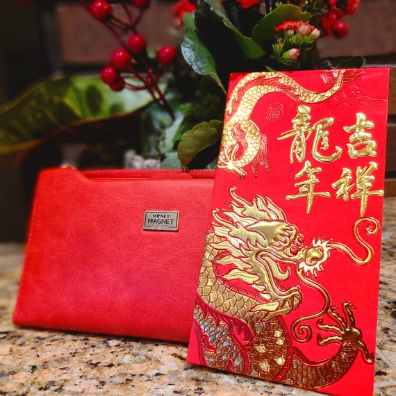 Monshain Red Leather Feng-Shui Wallet For Men - Parampada - YouTube