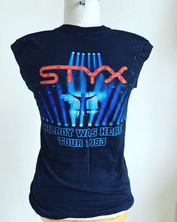 1983 STYX Kilroy Was Here Tour Tee - image 2