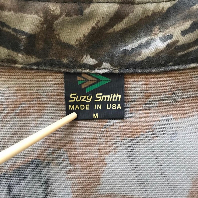 90/'s Womens Suzy Smith Camo Shirt