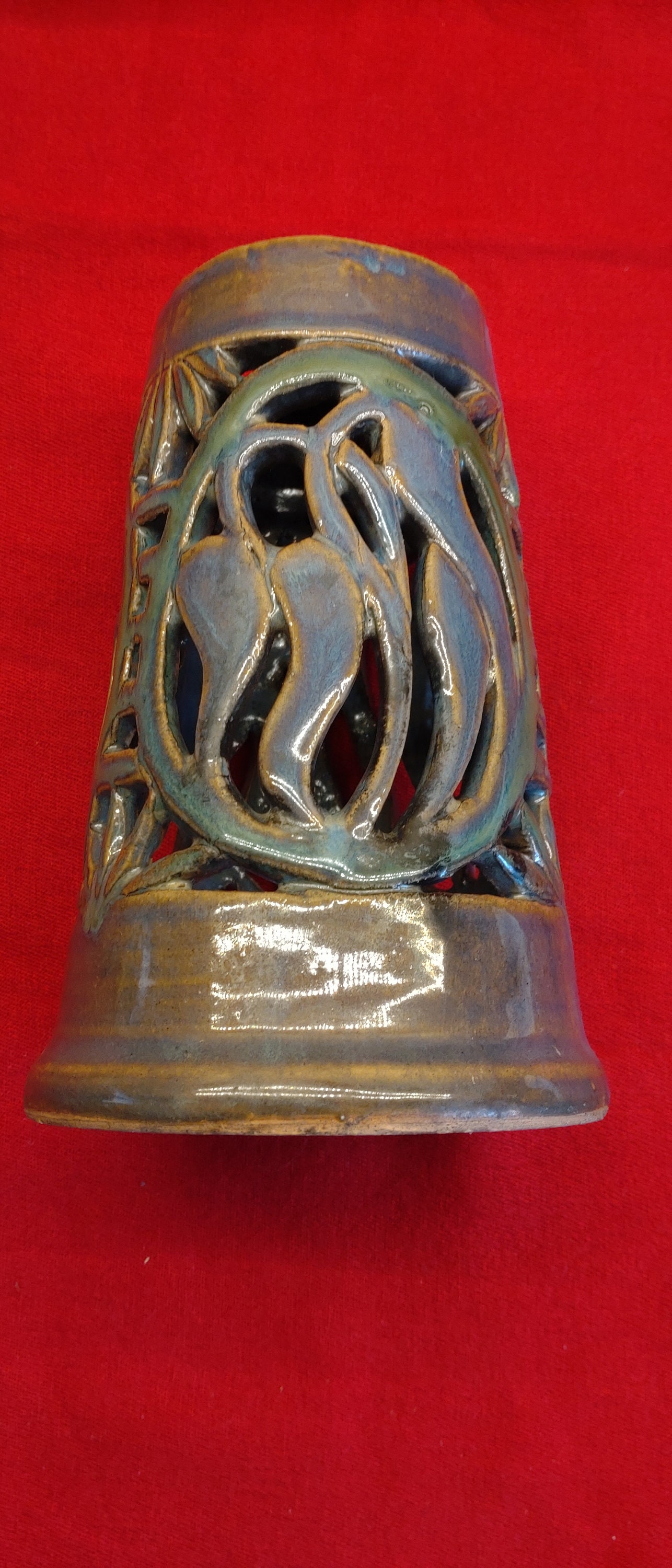 Studio Pottery Sculpture Candle Holder / Cover Pulteney Etsy