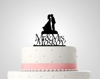 Acrylic Wedding cake topper personalised mr &mrs, wedding cake decoration, personalised topper choice of colours available 31