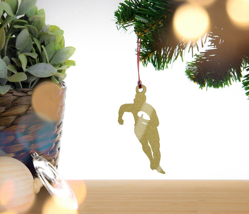 Rugby Player Tree Decoration Christmas Bauble. Ornament Etsy