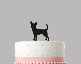 NOVELTY Chihuahua Dog Mix STAND UP Icing Edible Cake Toppers Birthday Chiwawa 