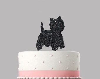 PERSONALISED WESTIE DOG  20 x 2" or Large 7.5" Edible Cake Toppers Wafer Paper 