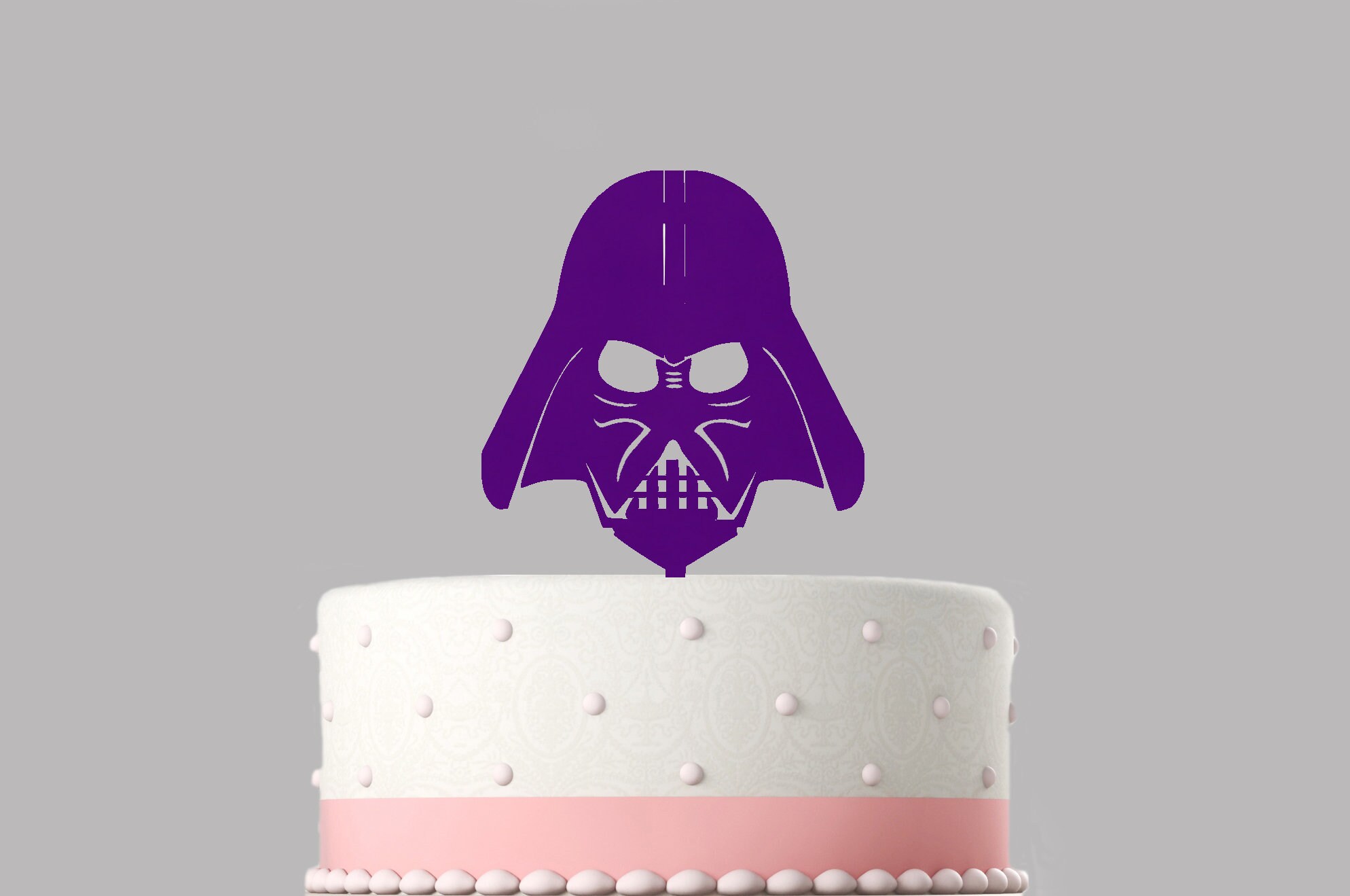 Birthday Cake Topper Darth Vader Star Wars Acrylic Cake Etsy India